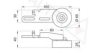 PEUGE 0000575127 Tensioner Pulley, v-ribbed belt